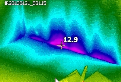 Bild einer Thermografieaufnahme