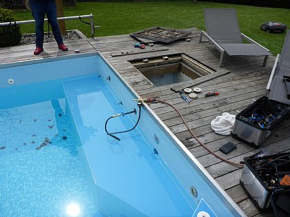 Druckprüfung der Düsenleitungen