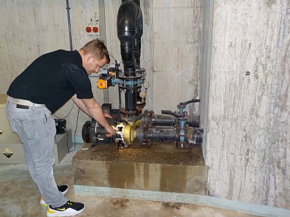 Dokumentation einer undichten Pumpe