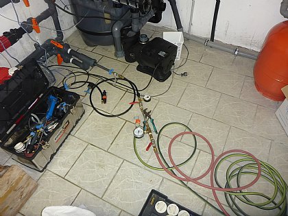 Druckprobe mit Spürgas