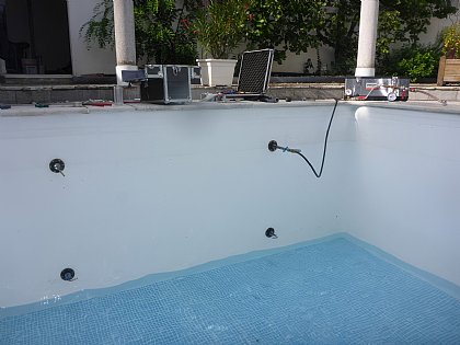 Druckprobe der Düsenleitungen