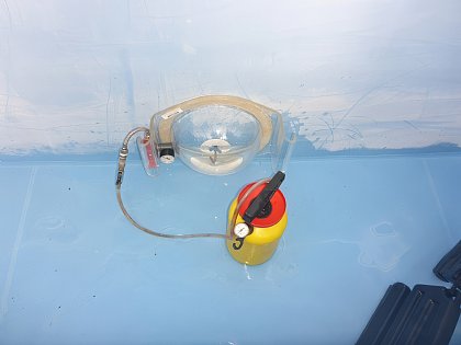 Unterdruckprobe einer Düsenanbindung