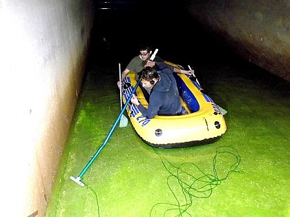 unterirdisches Ausgleichsbecken untersucht