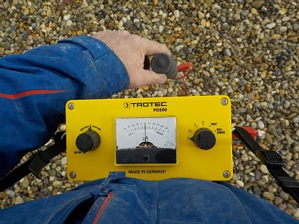 Potentialanzeige des Impuls-Stromgeräts