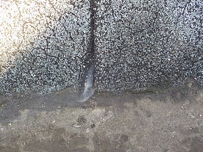 Rauchaustritt bei Bitumennaht